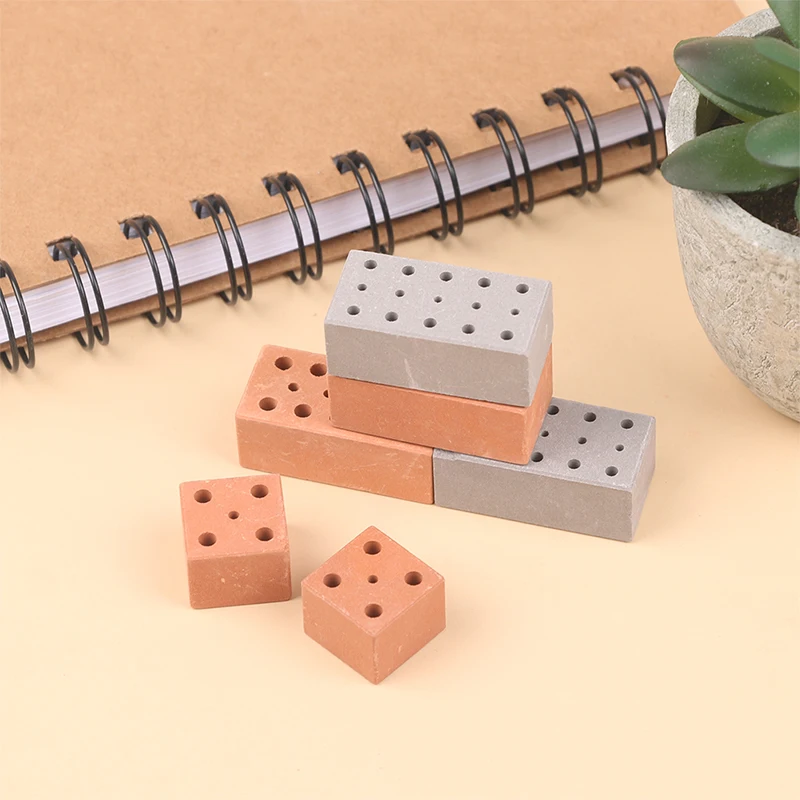 

50 Pieces Mini Bricks For Landscaping Miniature Bricks Brick Wall For Dollhouse