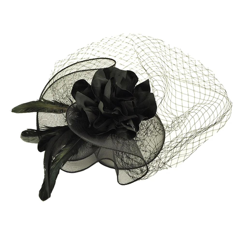 

Mesh Hair Accessories Fascinator Hat Women Clip Prom Tiara Wedding Banquet Hairpin Veil Party Woman