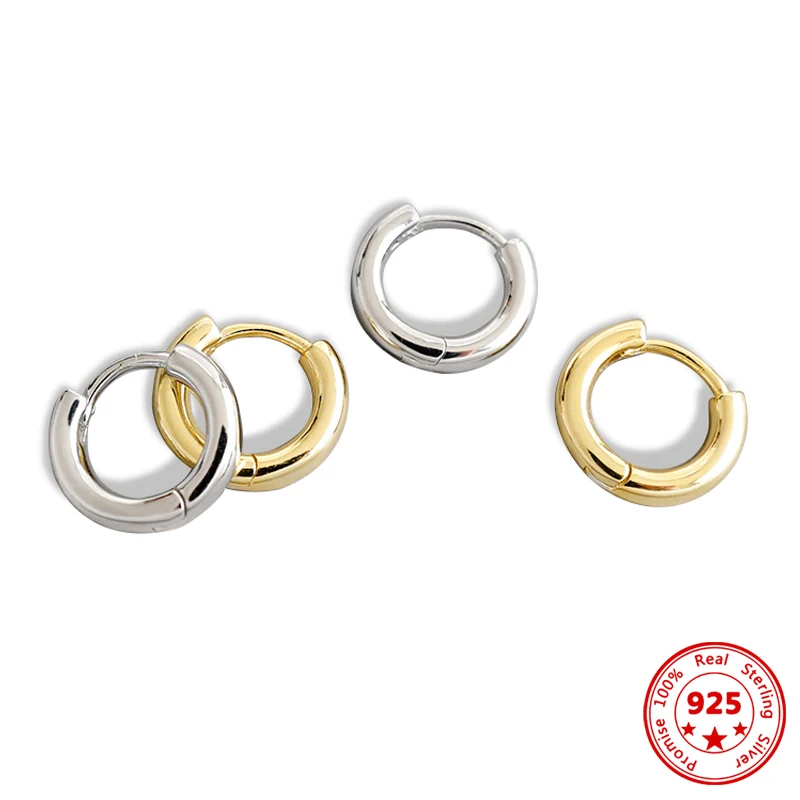 

2020 New Geometric Ring Female Ear Buckle Korean Version Of Retro Diamond S925 Sterling Silver Personalized Wild Silver Earrings