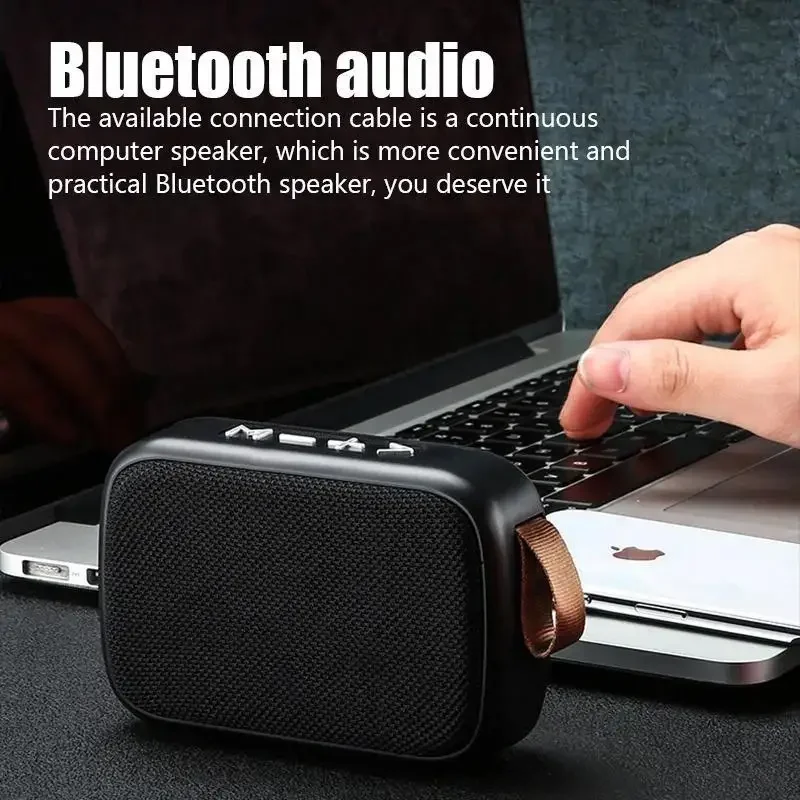 Фото Новый беспроводной Bluetooth-динамик, уличный портативный сабвуфер, мини-динамик, домашний тканевый динамик для карт, уличный, в помещении, для спорта, высокое качество №4