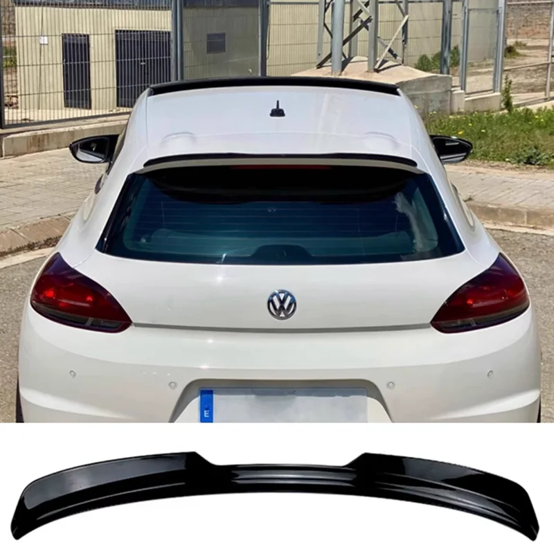 Для Volkswagen Scirocco 2009-2019 (не для R) АБС-пластик глянцевый черный спойлер на задний