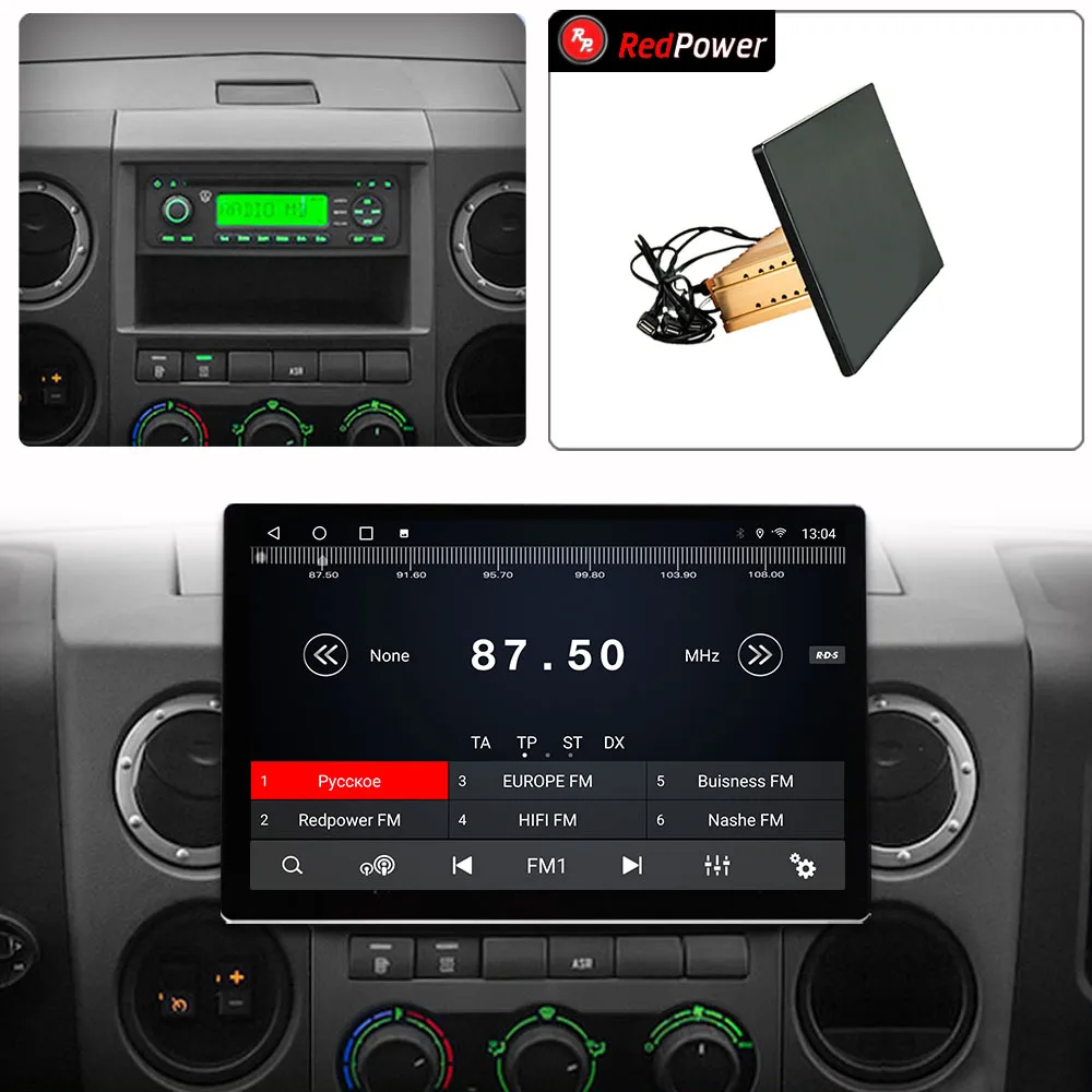 Фото 12.95 inch Автомагнитола RedPower Hi-Fi для GAZ Gazelle Next 2013 - 2021 Android 10.0 DVD Player Audio Video DSP CarPlay 2 Din №2