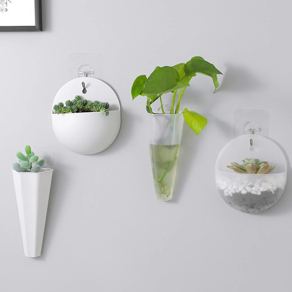 

Wall-Hanging Flower Plants Pot Levitating Vase Wall Storage Organizer Pots Nordic Hanging Planter Pot Style Home Accessories