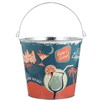 1 set beach party camping cocktail bucket iron ice bucket ice cube container beer bucket bar ice bucket
