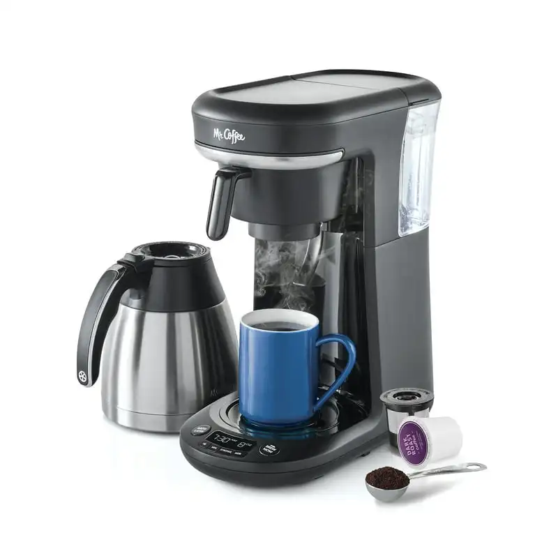 

and 10-Cup Space-Saving Combo Brewer in Black