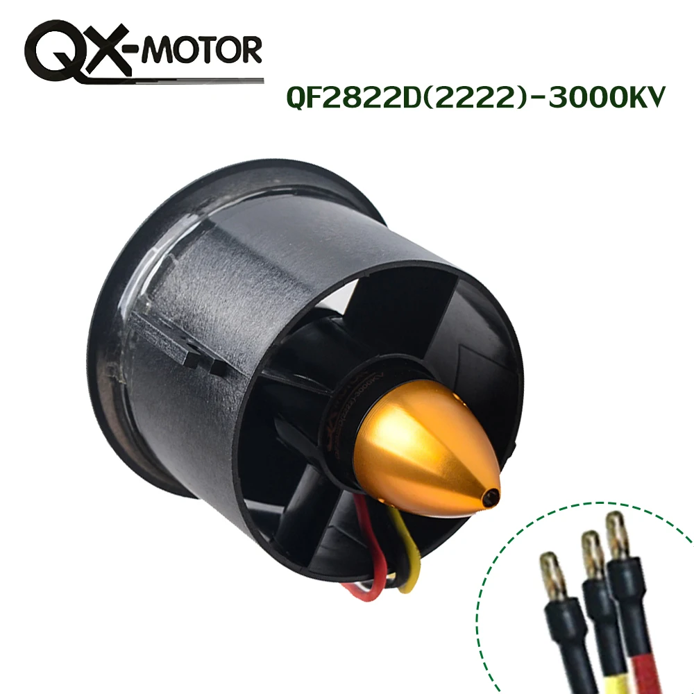 Набор 70 мм EDF с QF2822 3000KV 4S бесщеточный двигатель и 6 лезвий Ducted Fan для FMS Control Aircraft