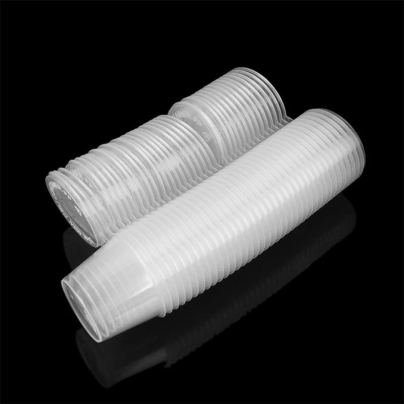 Disposable Plastic Sauce Containers Food Box with Hinged Lids Small Pigment Paint Reusable Palette 25ml 50pcs |