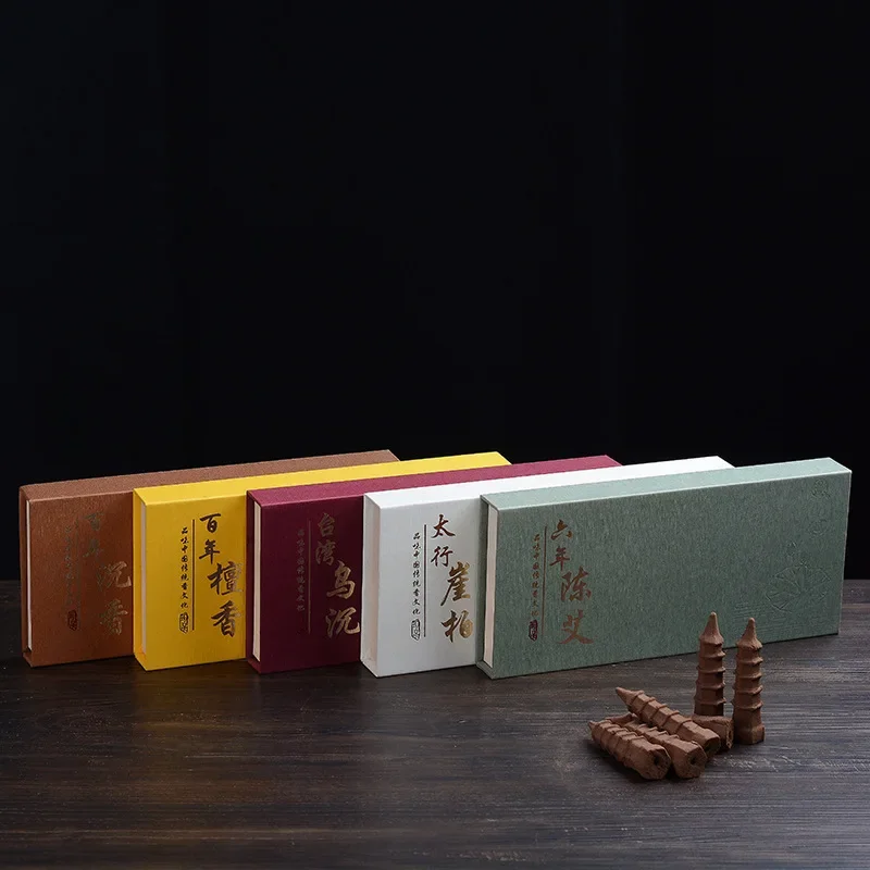 Высококачественная подарочная коробка из натурального сандалового дерева конус