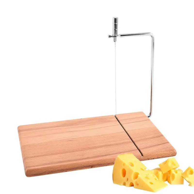 

Cheese Board Wire Beechwood Ham Butter Block With Cutting Wire Cutting Supplies Kitchen Accessories With A Handle For Bar Party