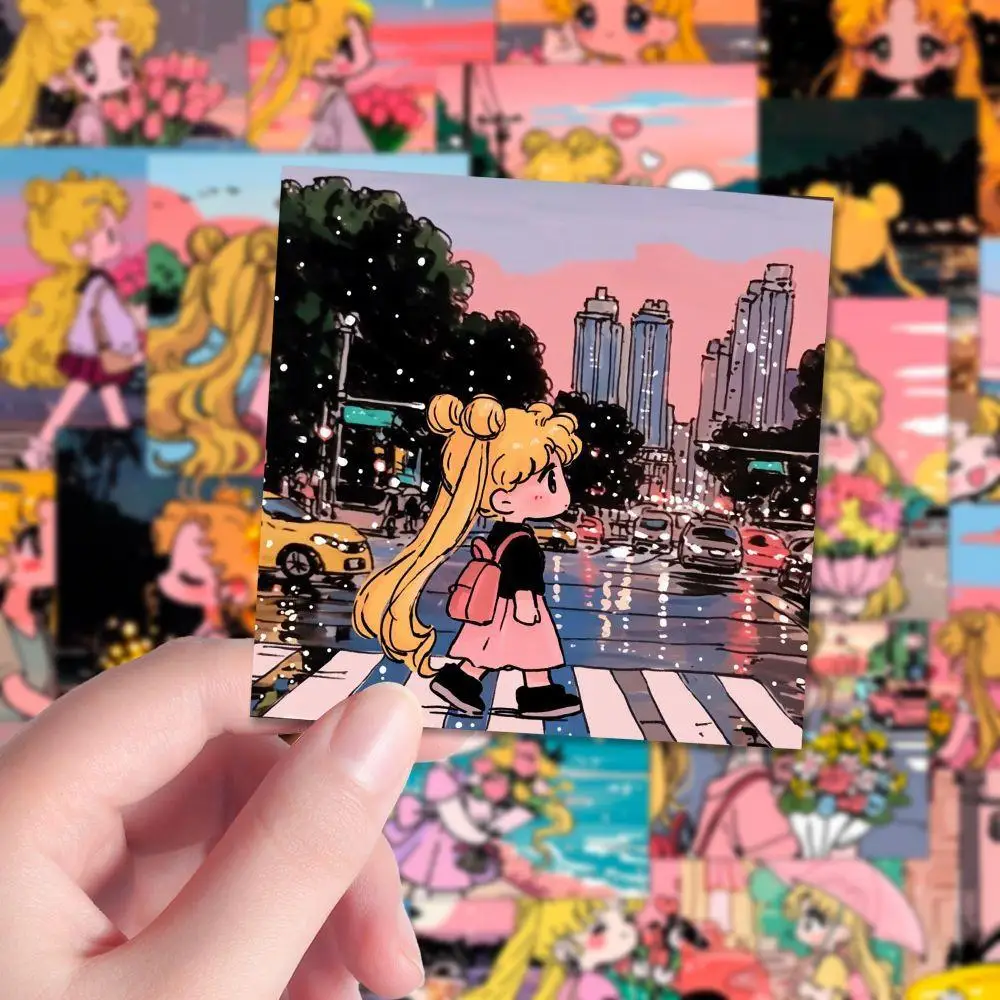 59 шт. красивый солдат Сейлор Мун Цукино Усагес водостойкая наклейка чашка воды