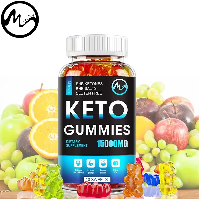 

Minch Keto Gummies Weight Loss Malic Acid Ketogenic Diet Supplement Slimming Ketone Fat Burner Bear Gummy Improved Focus Adults