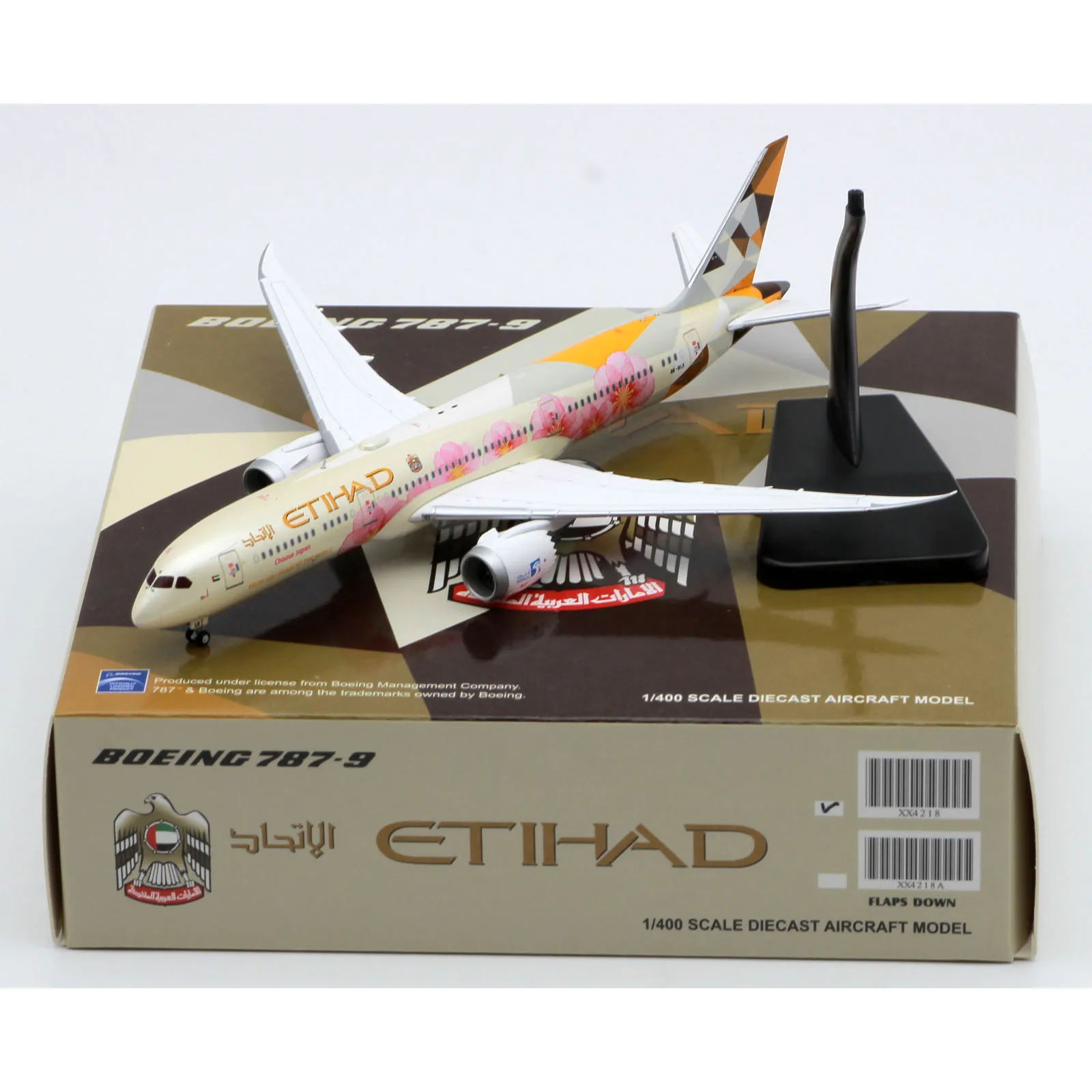 Коллекционный самолет из сплава XX4218 подарок JC Крылья 1:400 Etihad airairлетик модель