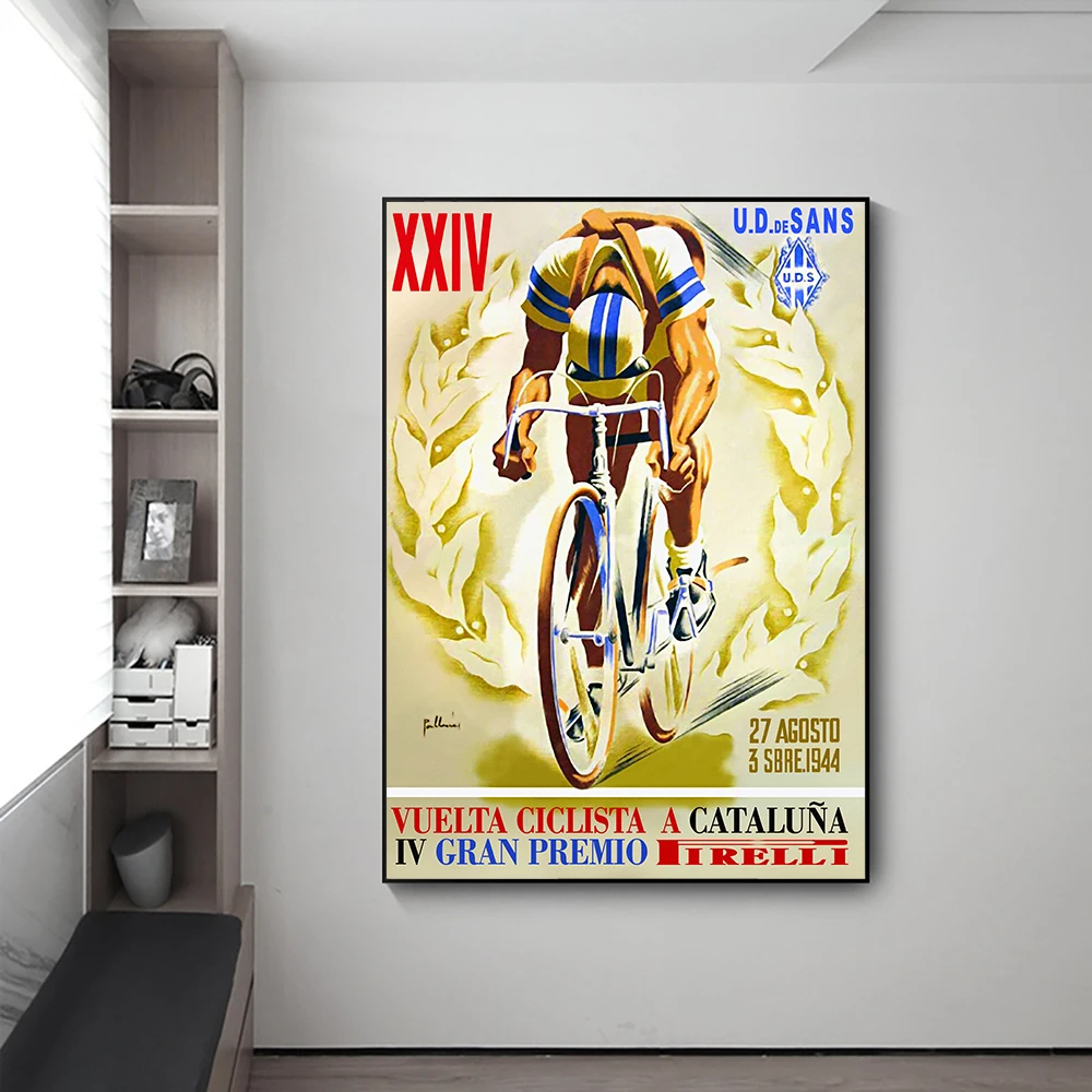 

Bicycle Figures Canvas Paintings Modern Personalized Fashion Colourful Cool Racing Modern Wall Posters Pictures Home Decor