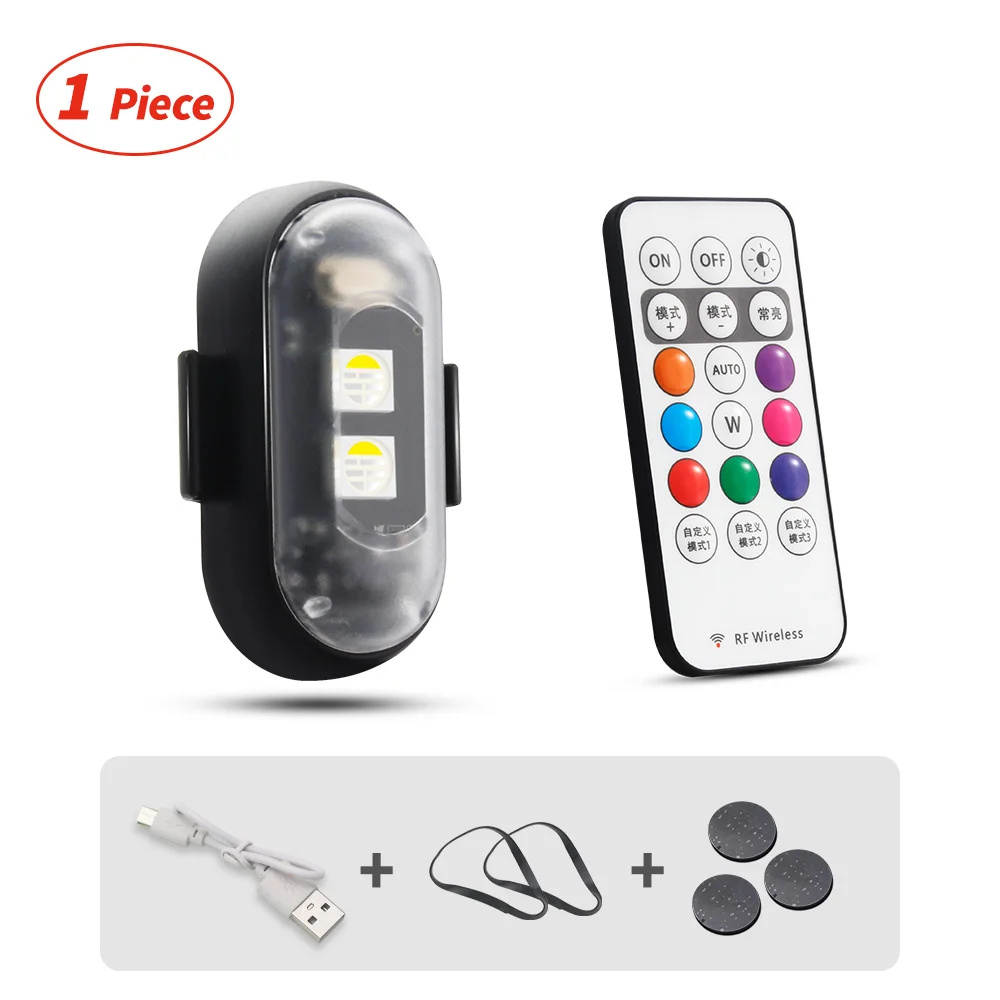 

Карманный светодиодный стробоскосветильник, 8 цветов, светодиодный сигнал поворота для автомобиля, велосипеда, светодиодная лампа для дрона