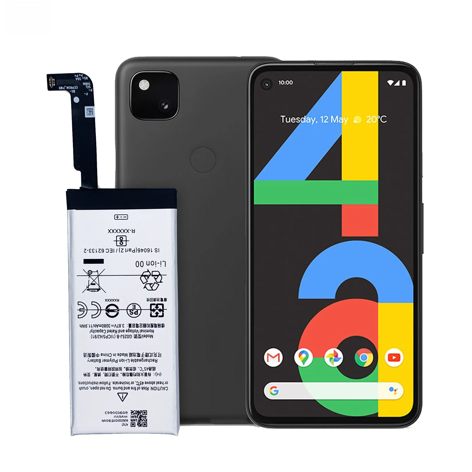 [G025J‑B] для аккумулятора мобильного телефона Google PIXEL 4A 3140 мАч + инструменты (art.: 3920dcff674fa) - 3920dcff674fa
