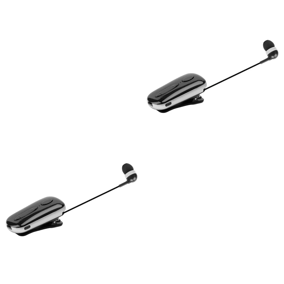 

2 Sets Retractable Headphone Wireless Headphone Professional Earbud Wireless Ear Bluetooth Earphone Lavalier Sports Headset