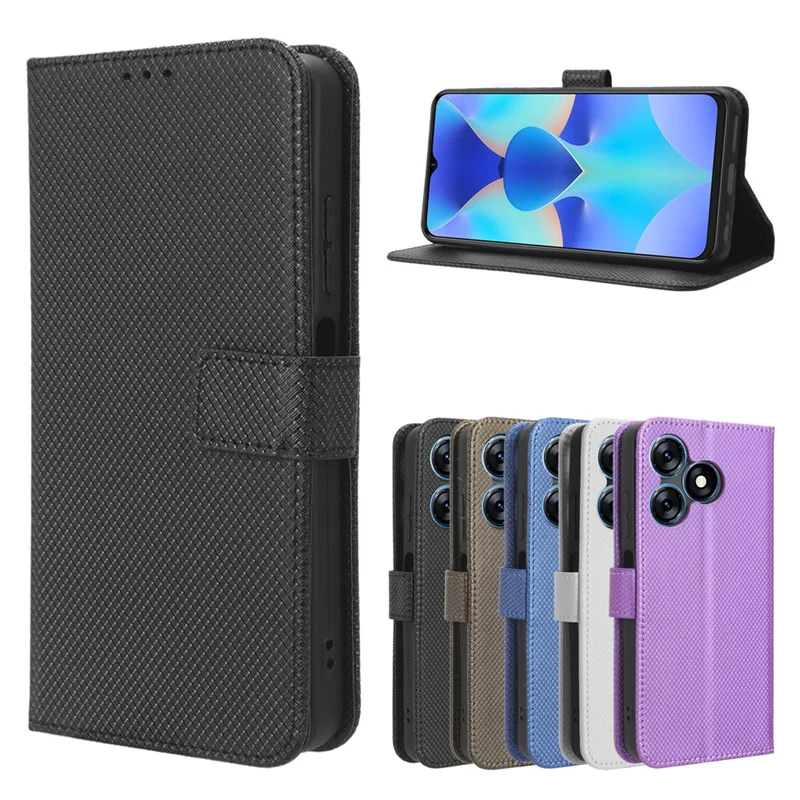 

For Tecno Spark 10 4G Wallet Flip Style Glossy Skin PU Leather Phone Cover For Tecno Spark 10C Tecno Spark 10Pro 4G 5G Case