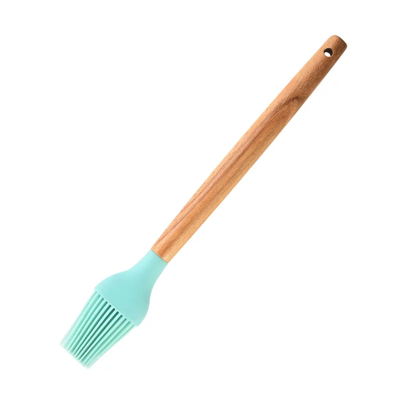 

1PC BBQ Oil Basting Brush With Handle Cake Bread Cream Cooking Brushes Baking Barbecue Kitchen Accessories