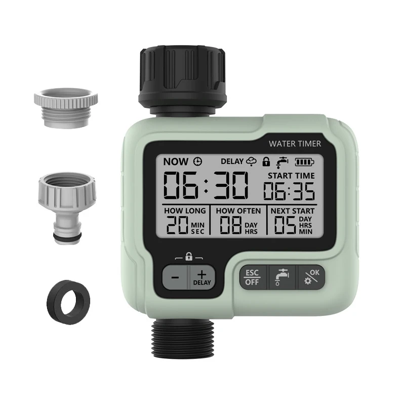 

Garden Irrigation Timer Active Joint Inlet And Outlet Filters Water Irrigation Timer Interface Lock Function Lcd Display