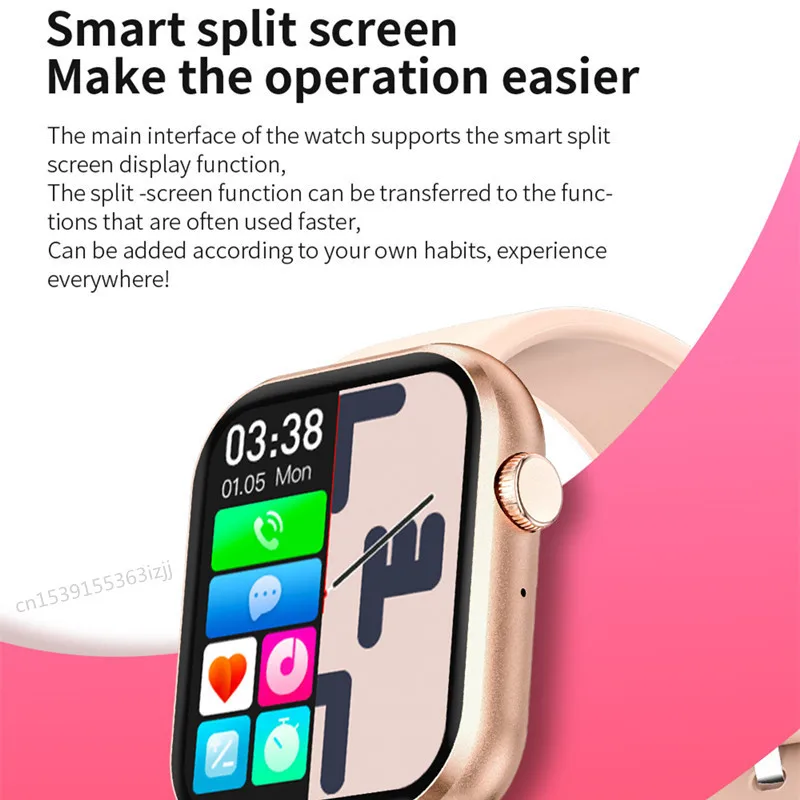 Smart Watch G20 1.83 Inch Big Screen BT Call Heart Rate Monitor Sport Fitness Tracker Men Women Smartwatch