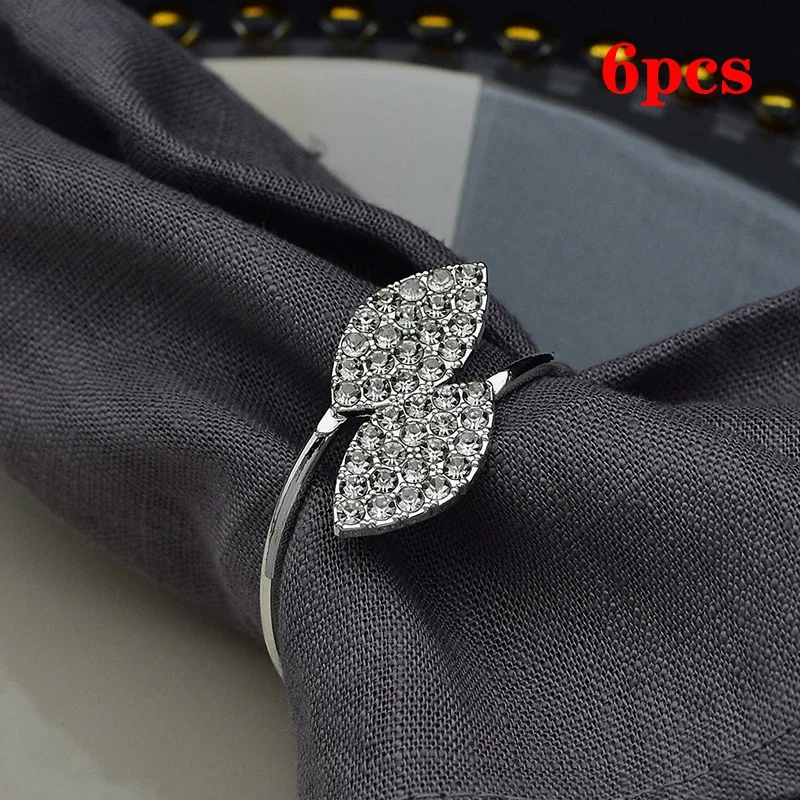 

Кольца для салфеток, 6 шт., золото/серебро