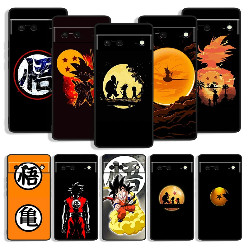 

DBZ Dragon Ball Anime Shockproof Phone Cover for Google Pixel 7 6a 6 5a 5 4 4A XL 5G Black Case Soft Fundas Silicone Coque