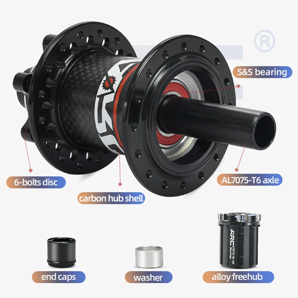 ARC MTB Hub Велосипедная ступица из углеродного волокна Ступицы для горного