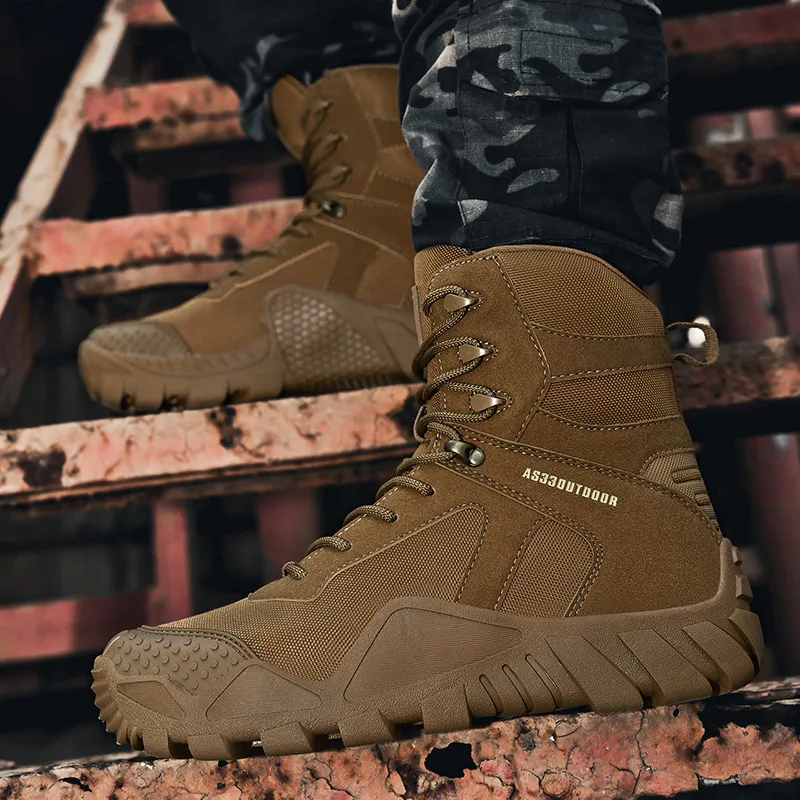 New Outdoor Men's Military Boots Special Force Tactical Boot Men Camouflage Hiking Shoes Trekking Boots Men Sneakers Big Size 46