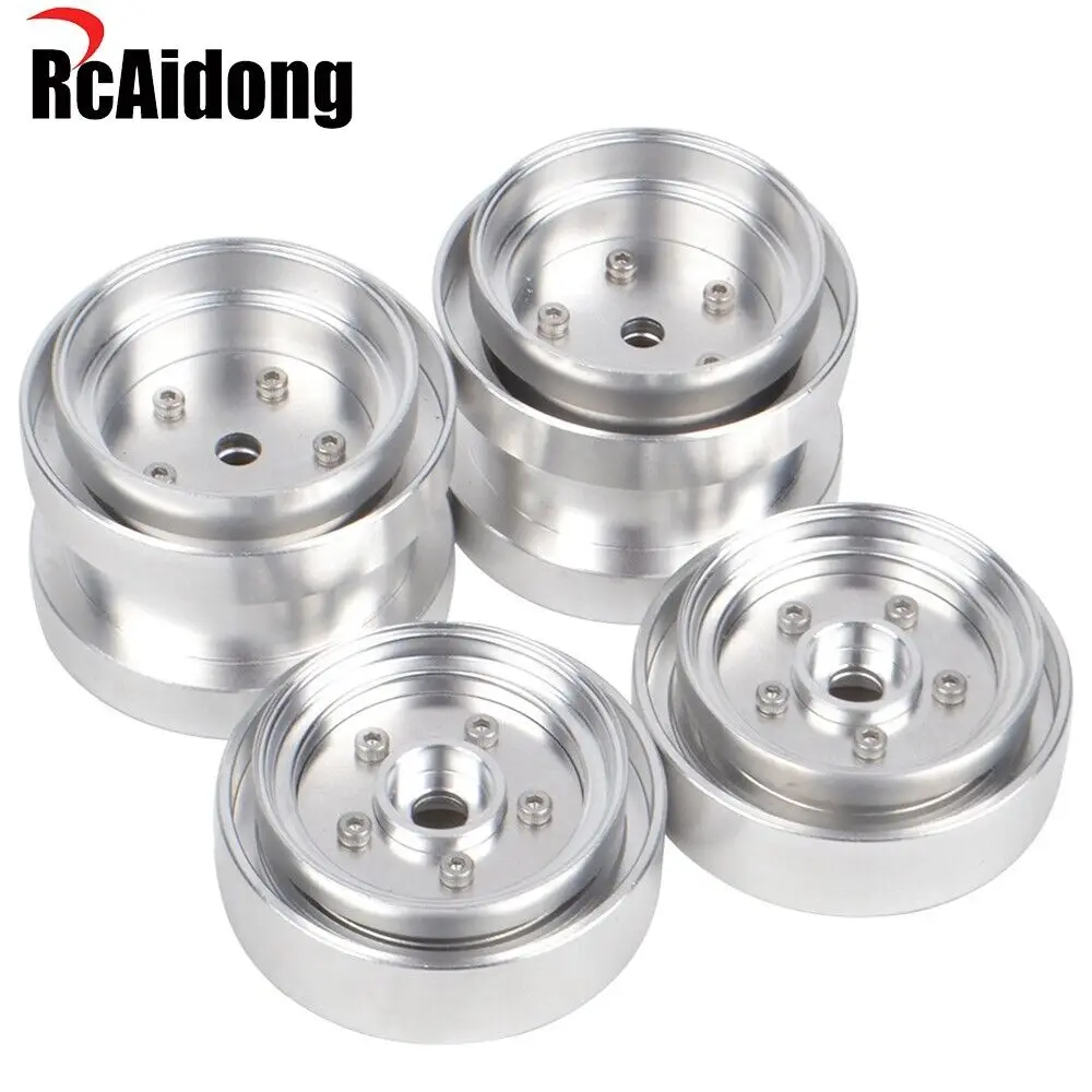 

Aluminum Front & Rear Wheels Beadlock Rims for Tamiya Sand Scorcher/Frog/Grasshopper/Hornet/Super Champ Vintage Buggy Car