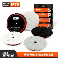 single sale spta 356 fast finishing microfiber polishing pad buffing pad disc kits for daro car polisher