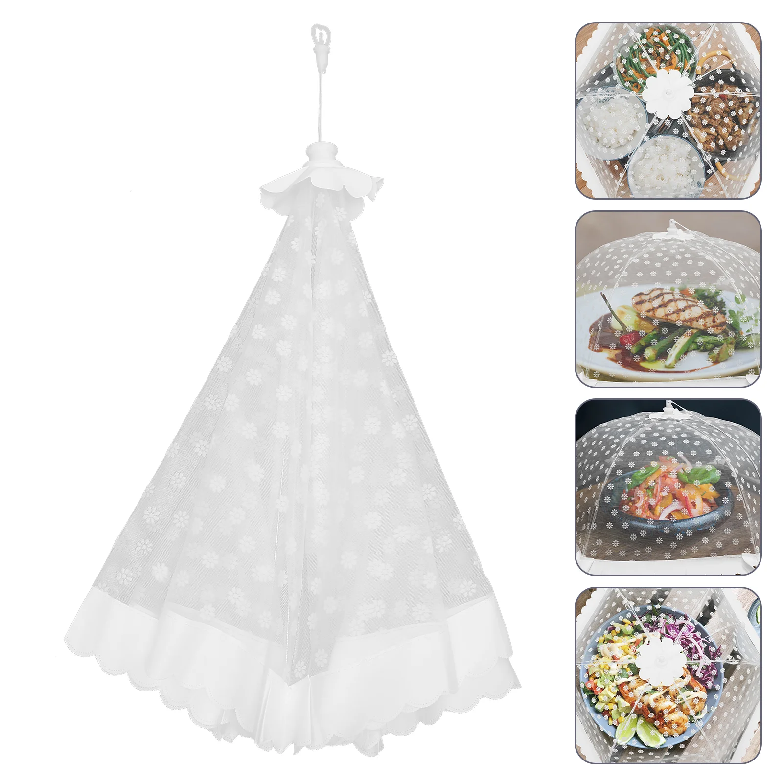 

Cover Mesh Tent Covers Umbrella Net Screen Protector Picnic Plate Tents Nets Folding Outdoor Table Serving Popupcollapsible Dish