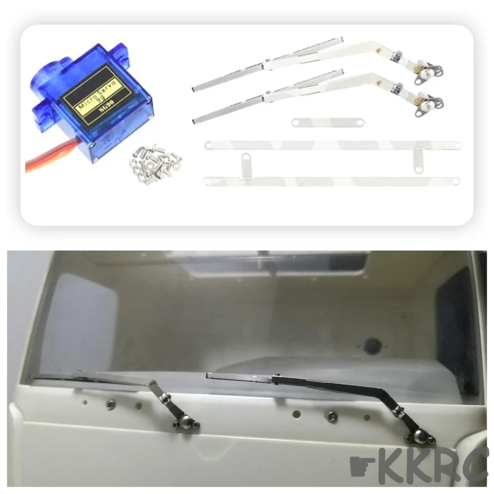 

Metal rubber electric wiper for for Tamiya 1:14 RC Truck Trator actros arocs DIY Modification Kit