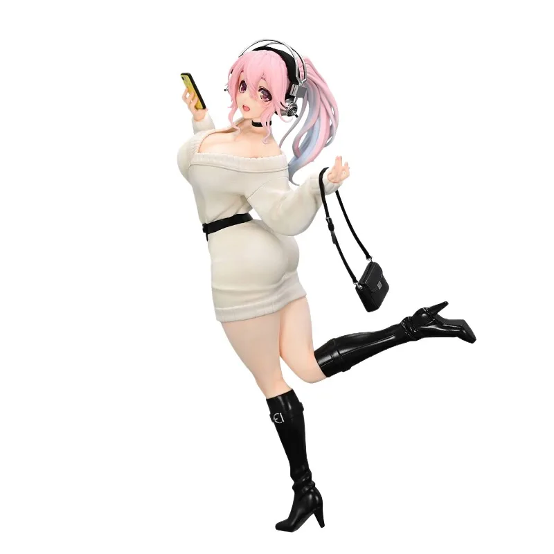 Фото В наличии Оригинальная фигурка FuRyu SoniComi (Super Sonico) Sonico Trio-Try-iT, версия Winter Memory, аниме-фигурка, гаражный набор, аниме-мультфильм №2