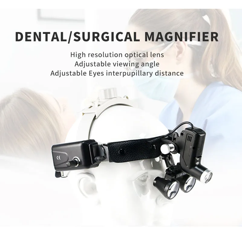 

2.5X/3.5X Dental Headlight Medical Surgery LED Headlamp 5W Dental LED Headlight Spot For ENT Dental LED Light