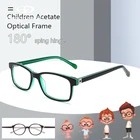 BEGREAT Гибкая оптическая оправа с защитой от синего света, ацетатные квадратные очки для компьютера, очки для мальчиков с защитой от усталости, оптические очки