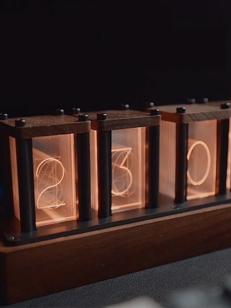 

Креативные светильник ящиеся трубчатые часы, настольное украшение, набор «сделай сам», светящиеся электронные цифровые часы, праздничный п...