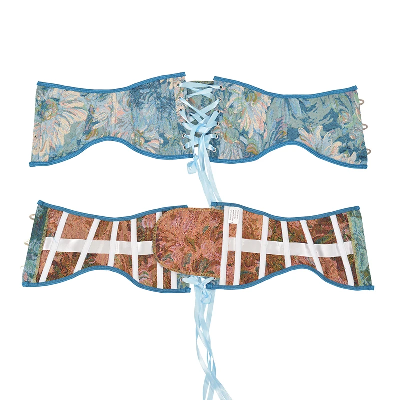 6 3 дюймовый короткий корсет под грудью пластиковый с косточками для тяжелых