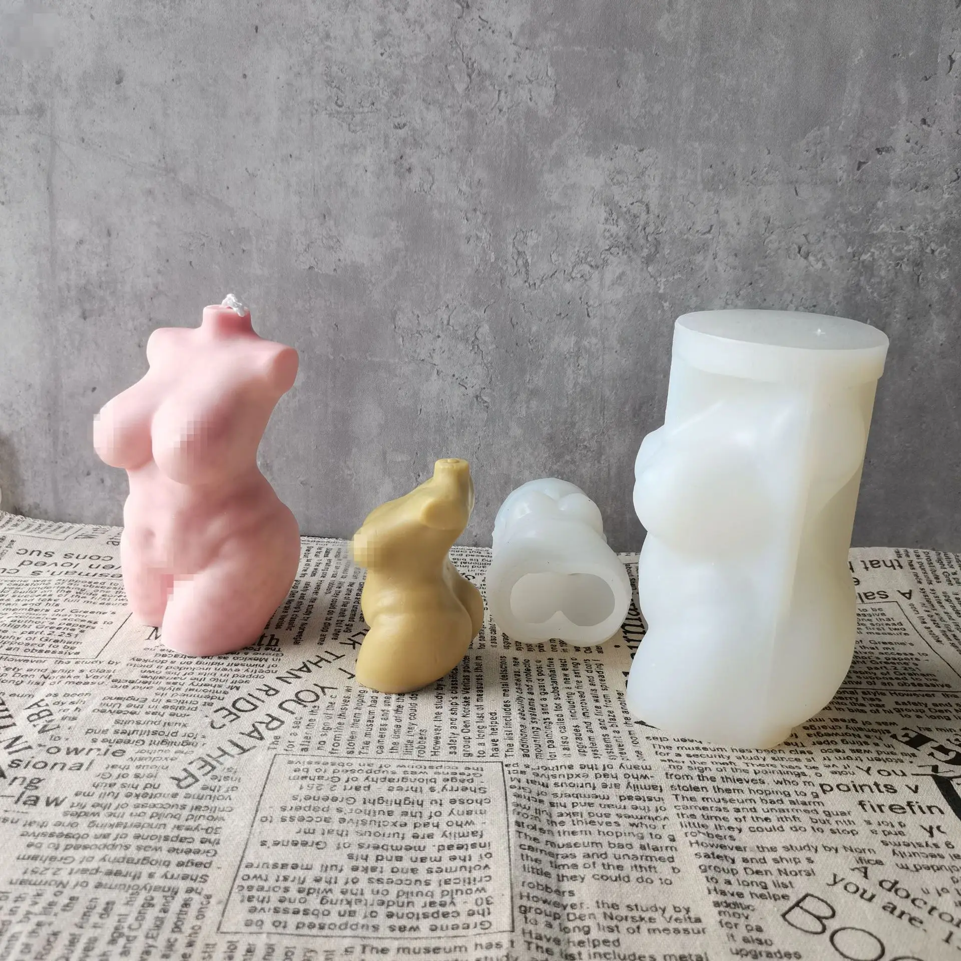 Женская форма для ароматерапии свечей тела силиконовая |