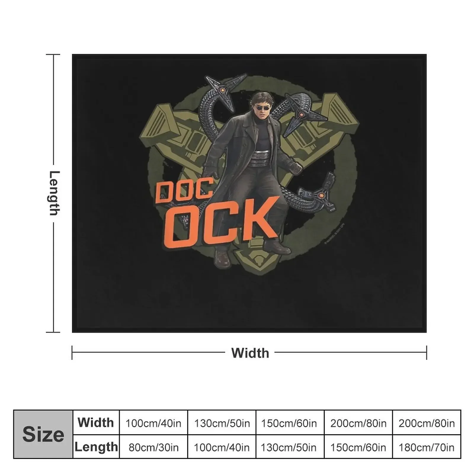 Человек-паук No.Way.Home Doc Ock Tentacless плакат пледы пушистые одеяла для пикника