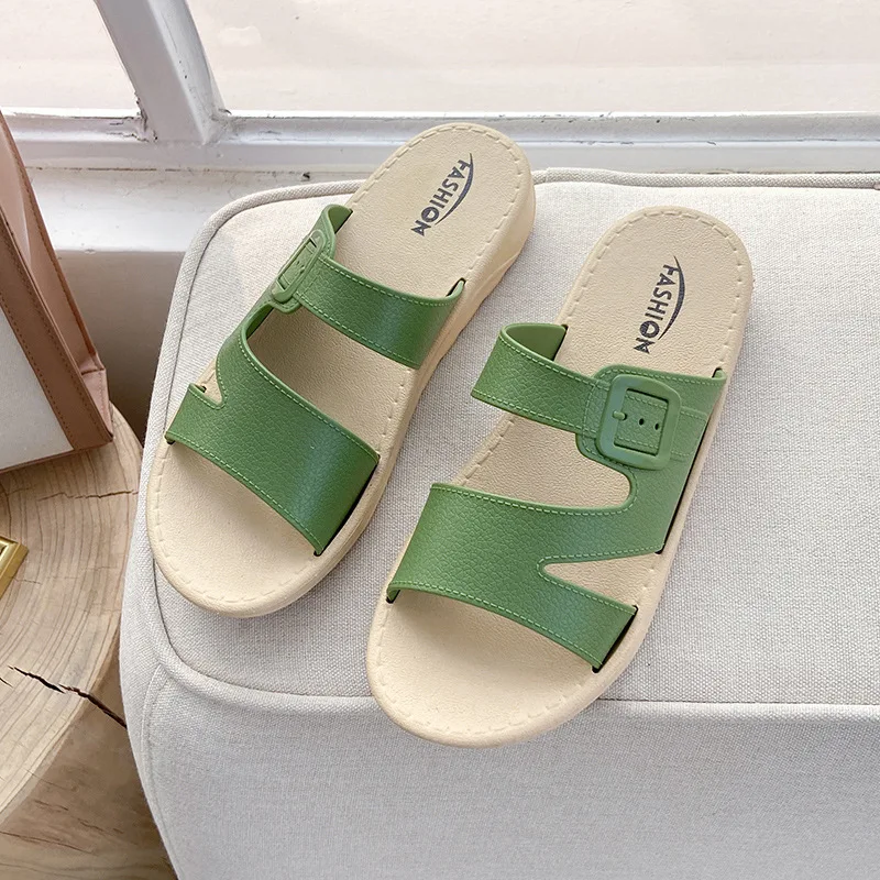 

Women Slippers Summer Beach Shoes Fashion Outdoor Indoor Slides Eva Soft Flip Flops Male Thick Sole Anti-Slip Sandals