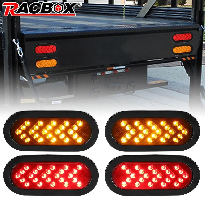 4 шт. задний фонарь для заднего тормоза 6 дюймов 12 В 24