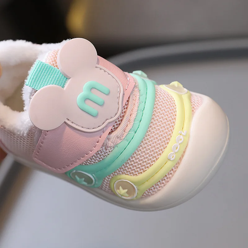 Бархатные Детские прогулочные туфли zapatillas зимняя новая Нескользящая спортивная