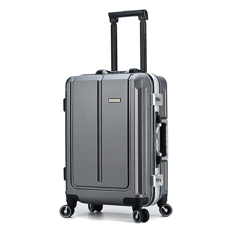 

Factory source retro aluminum frame suitcase universal wheel suitcase password boarding case trolley case unisex