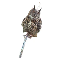 scare birds away owl decoration acrylic owl to keep birds away owl scarecrows with bells owl decor bird control tool for garden