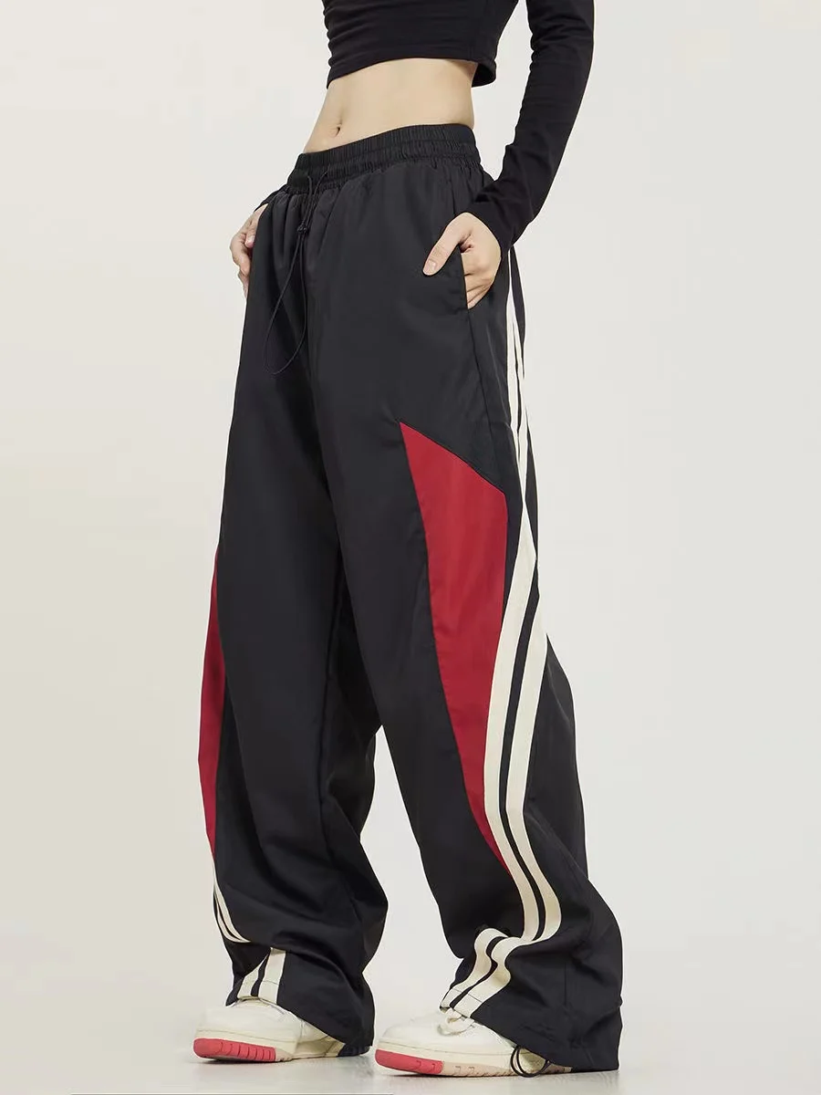 

Y2K Women Streetwear Techwear Cargo Korean Harajuku Straight Casual Pants for Men Sweatpants Wide Leg Joggers Trousers Clothes