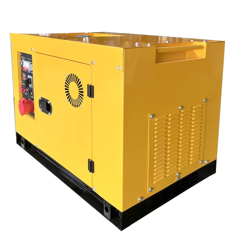 YUNYI 50/60 Гц 10 ква кВт бесшумный дизельный однофазный звукоизоляционный генератор