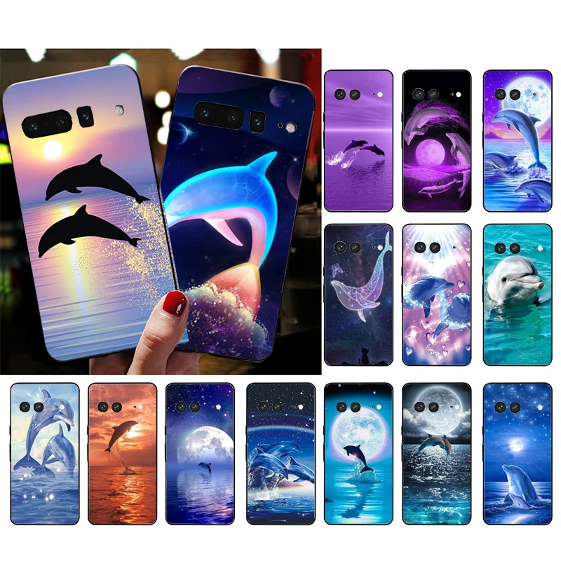 

Phone Case for Google Pixel 7 Pro 7a 6A 6 Pro 5A 4A 3A Pixel 4 XL Pixel 5 6 4 3 XL 3A XL 2 XL dolphin Case