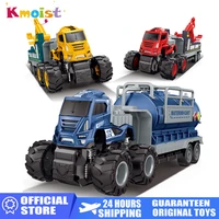 large inertial alloy trailer container truck fence car tank truck simulation model sliding children toys for boy birthday gifts