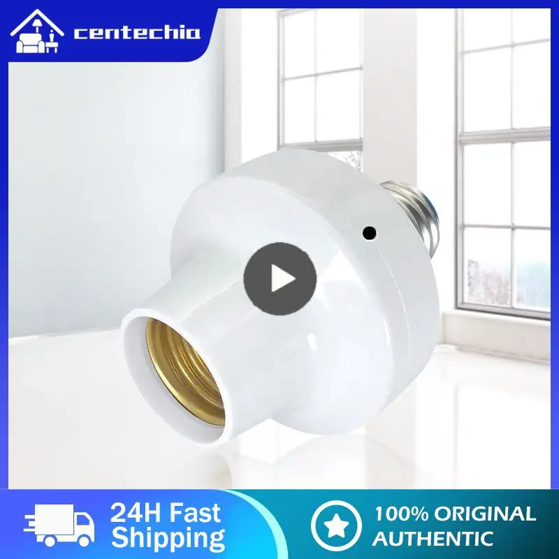 

Hands-free Voice Control Wifi Smart Light Bulb Adapter Smart Lamp Holder 90-250v Wireless Light Bulb Smart Home E27 E26