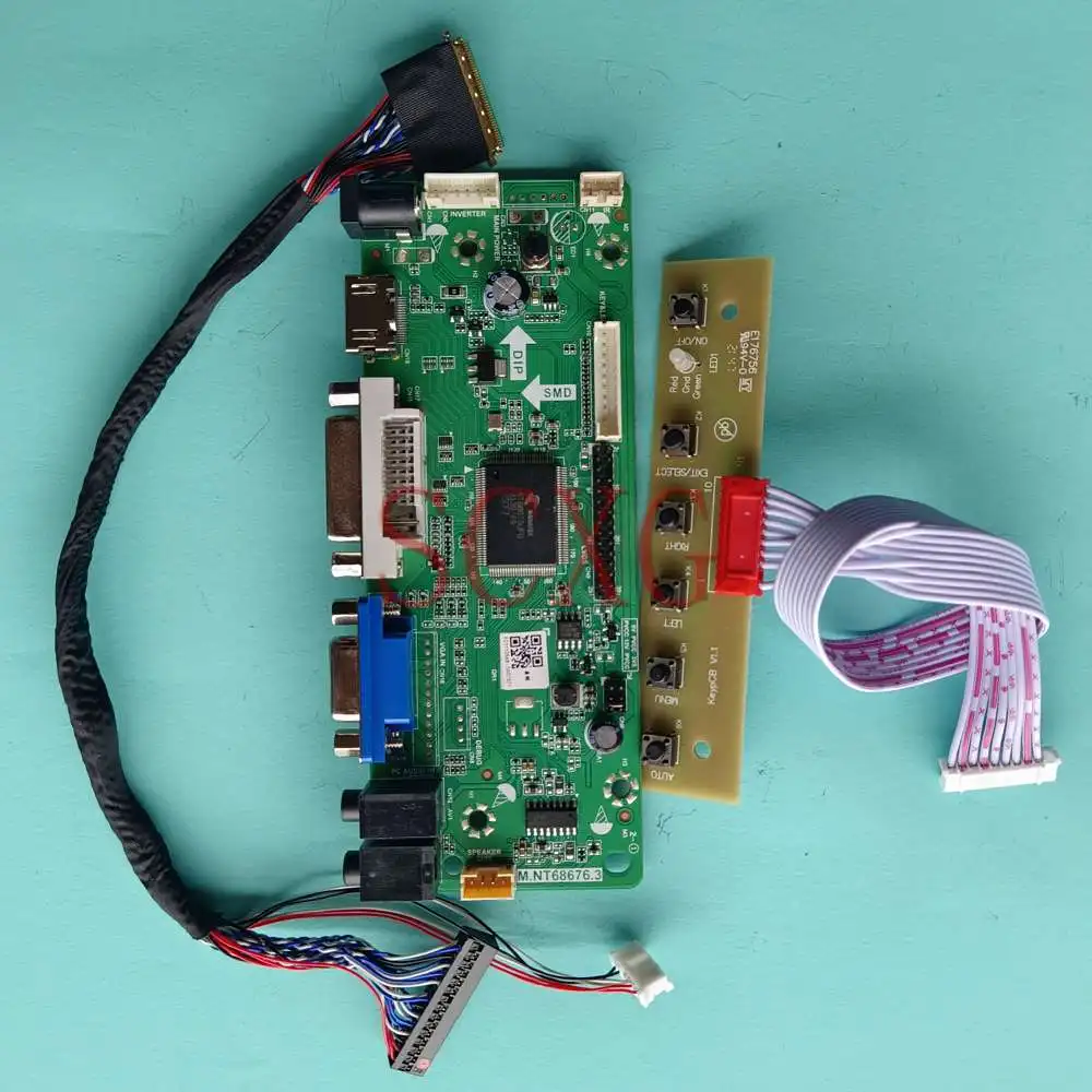 

LCD Matrix Controller Drive Board Kit Fit LTN156AT32-T01 60Hz Notebook Panel 15.6" HDMI-Compatible DVI VGA 1366*768 LVDS 40 Pins